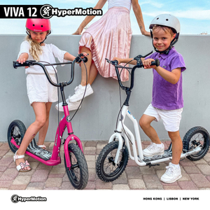Kolobežka HyperMotion VIVA 12 (30 cm kolieska s čerpadlom) - biela