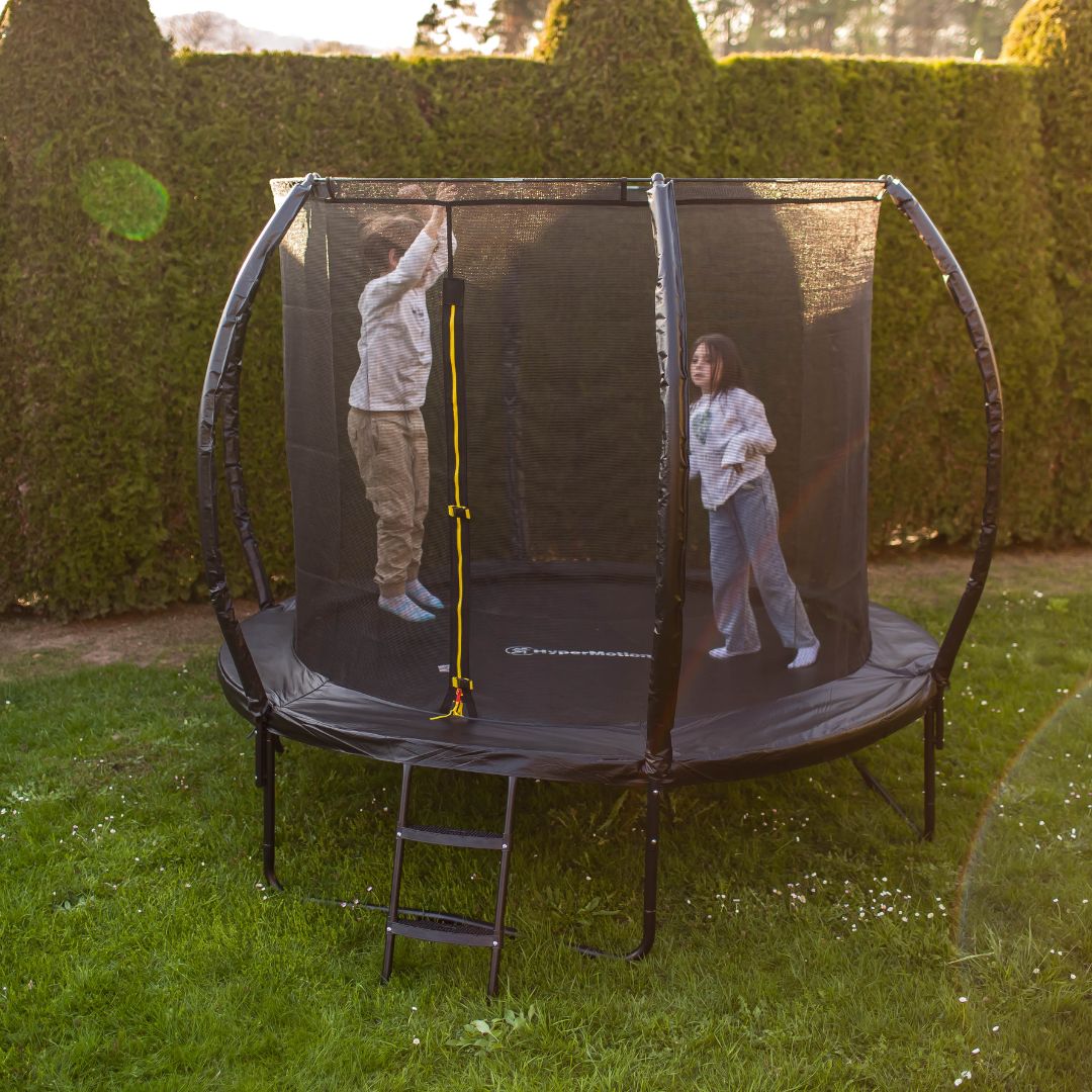 Detská záhradná trampolína HyperMotion - 244 cm 8FT - s rebríkom a vnútornou sieťou - pre dom a záhradu