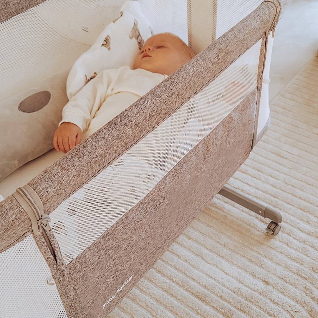 Predlžovacia postieľka Moby-Systém LUNA 3v1 - sivá