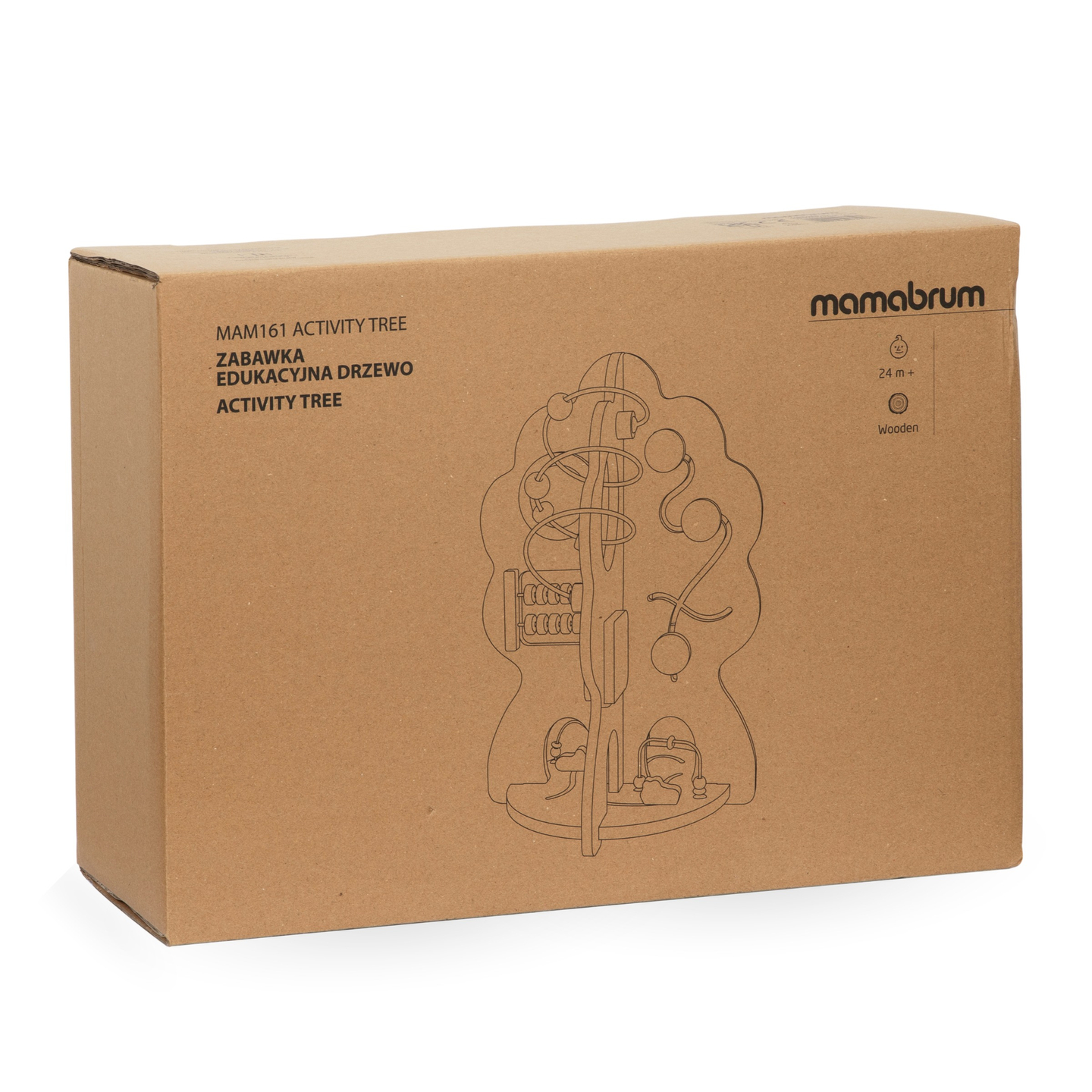 Drevená edukačná hračka 10v1 - multifunkčný stromček