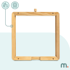 Drevený nástenný rám - na upevnenie vzdelávacích tabúľ Mamabrum