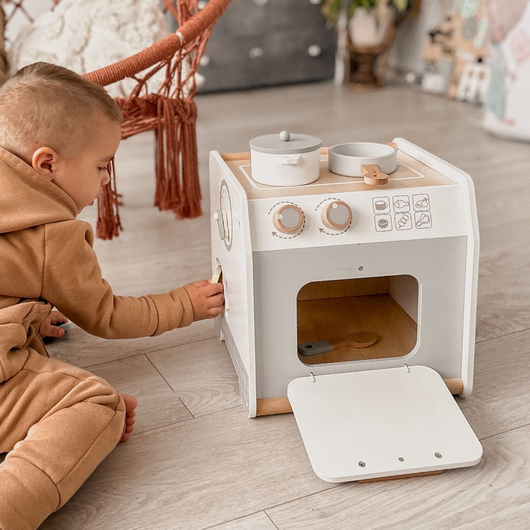 Drevená kuchynka - vzdelávacia kocka