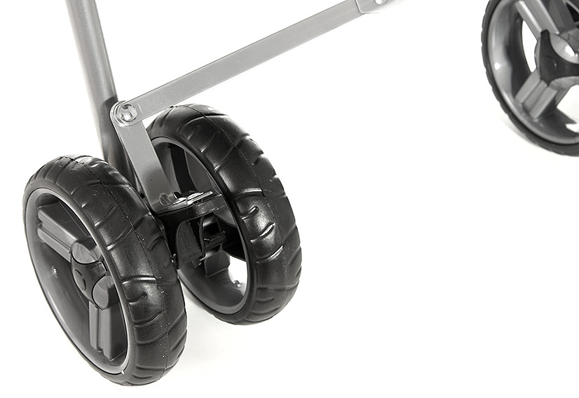 Ľahký skladací kočík Moby-System Barton farba: sivá