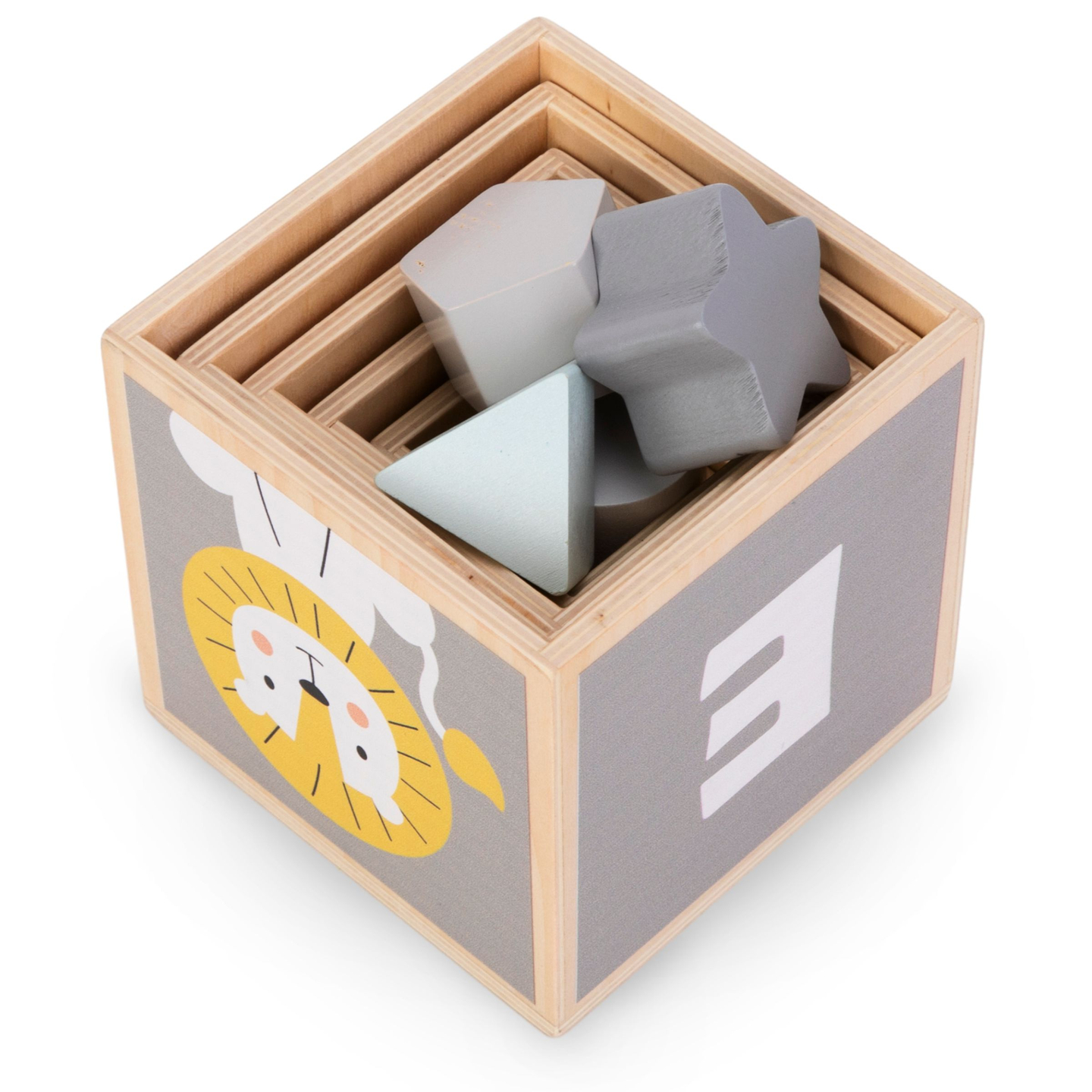 Drevená veža - triedička tvarov čísla abeceda zvieratá