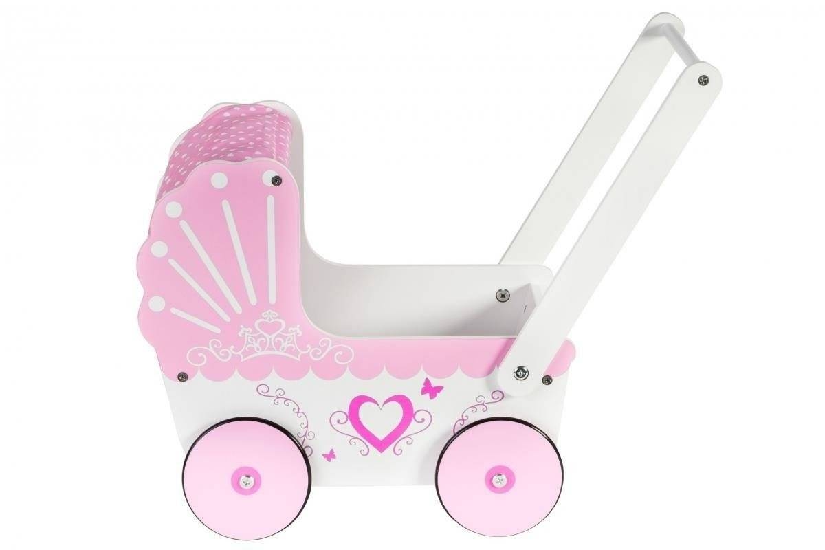 Drevený kočík pre bábiky