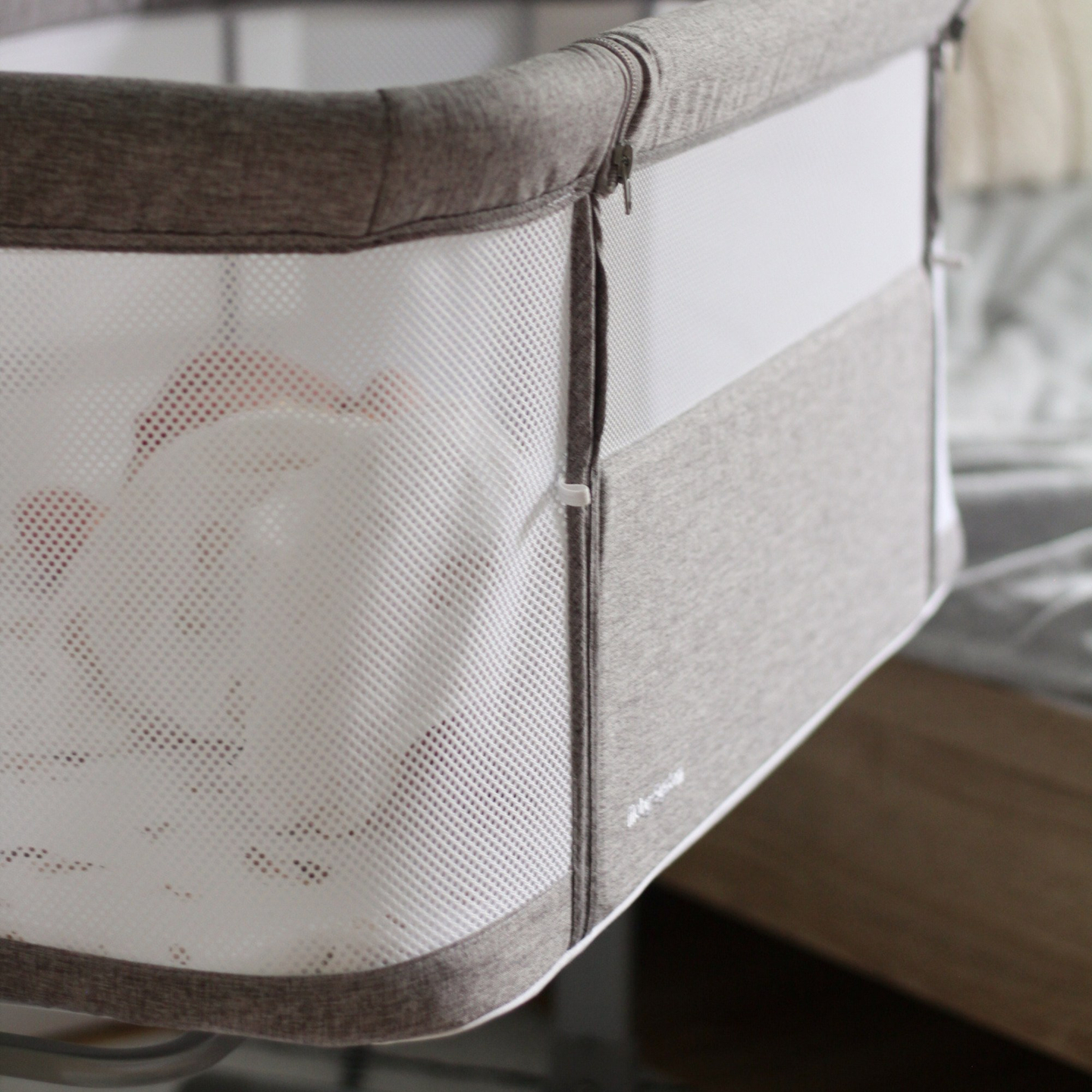 Predlžovacia postieľka Moby-Systém LUNA 3v1 - sivá