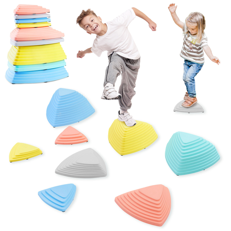 Farebné balančné kamene - 9 kusov