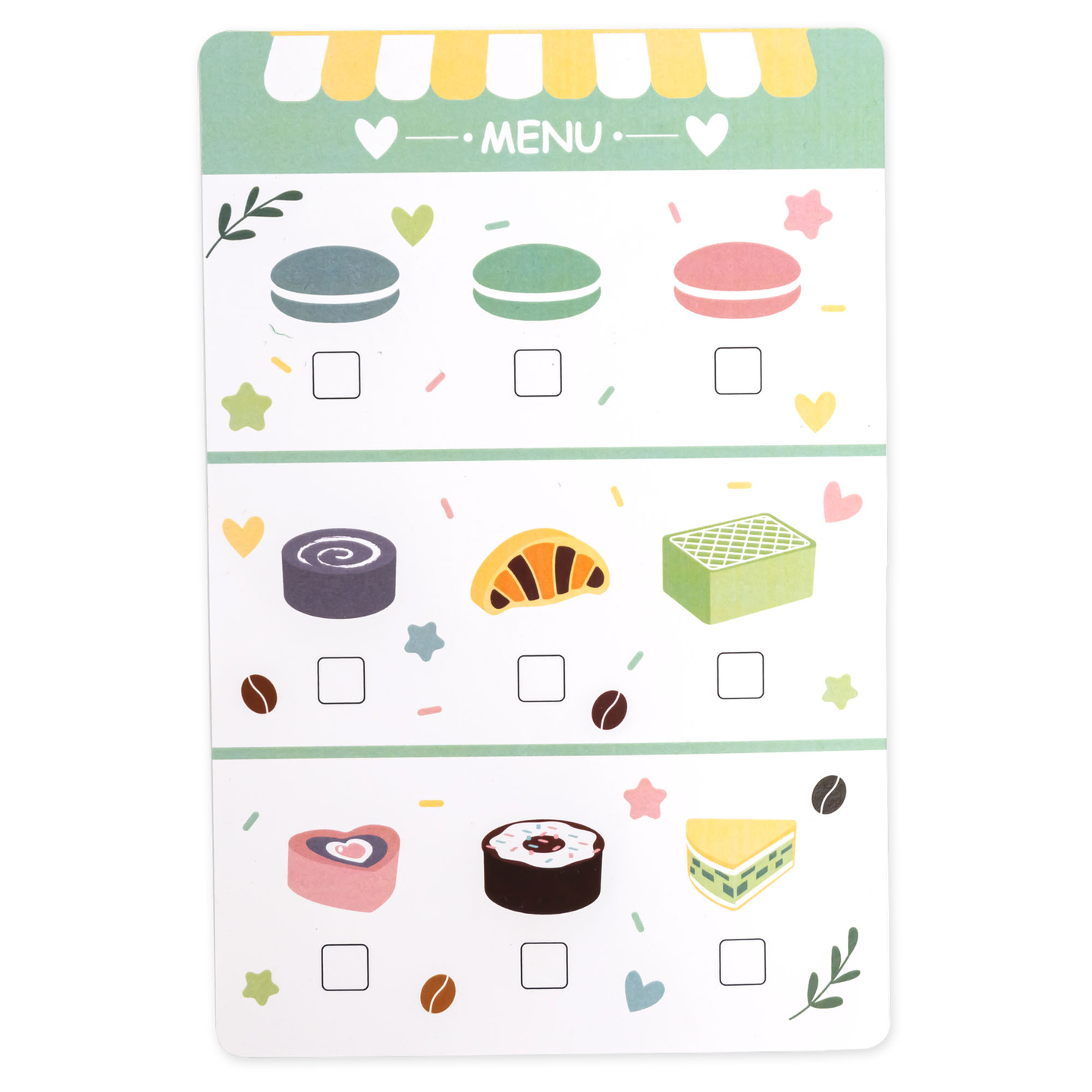 Veľká drevená zmrzlináreň s magnetickou tabuľou, kávovarom a sadou na zmrzlinu a zákusky - viac ako 70 dielikov!