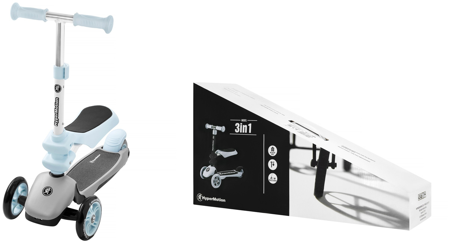 Balančná trojkolka HyperMotion 3in1 - modrá
