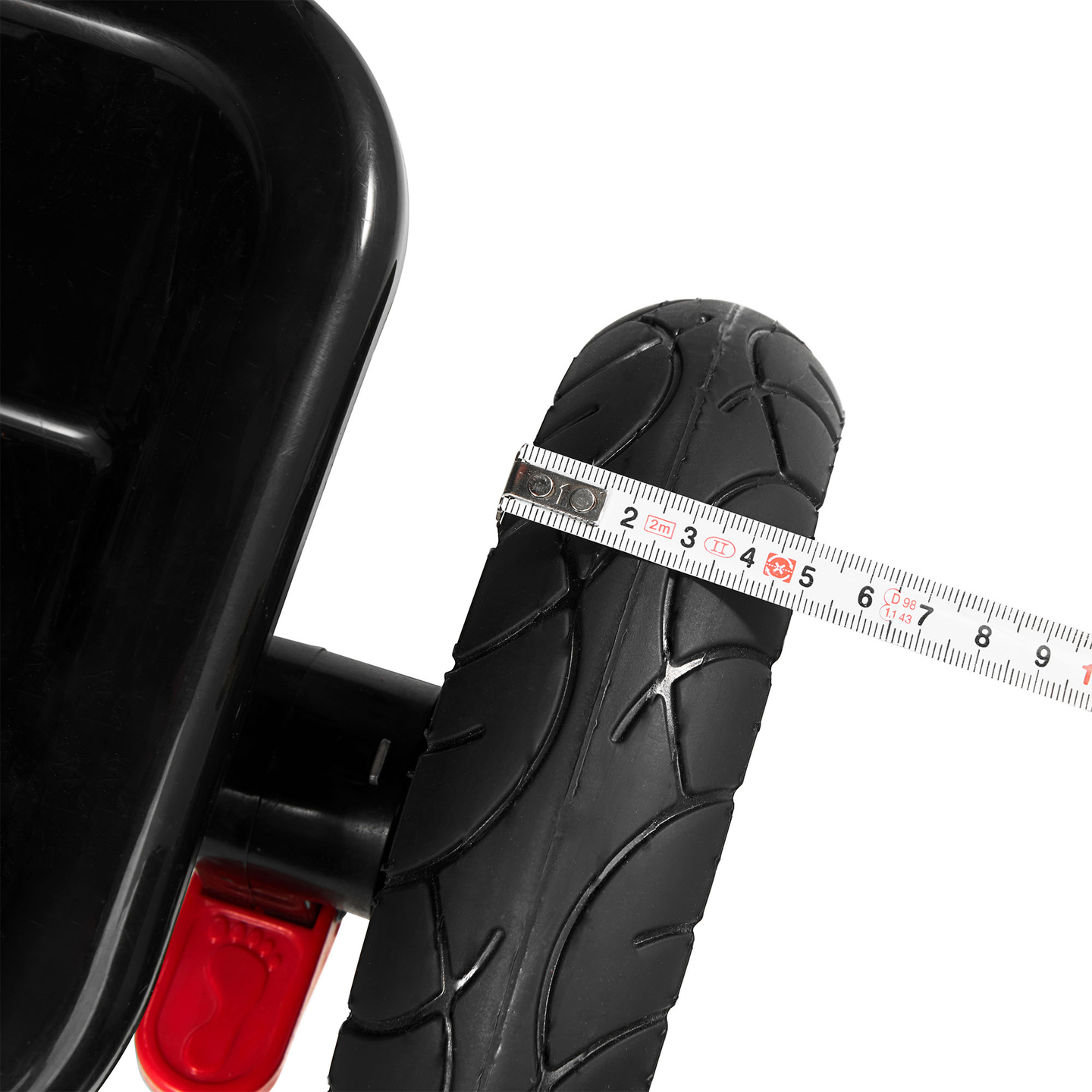 Trojkolka pre deti od 1 do 4 rokov - TOBI FREY - sivá farba - otočná - pumpované kolesá + tlačné koleso