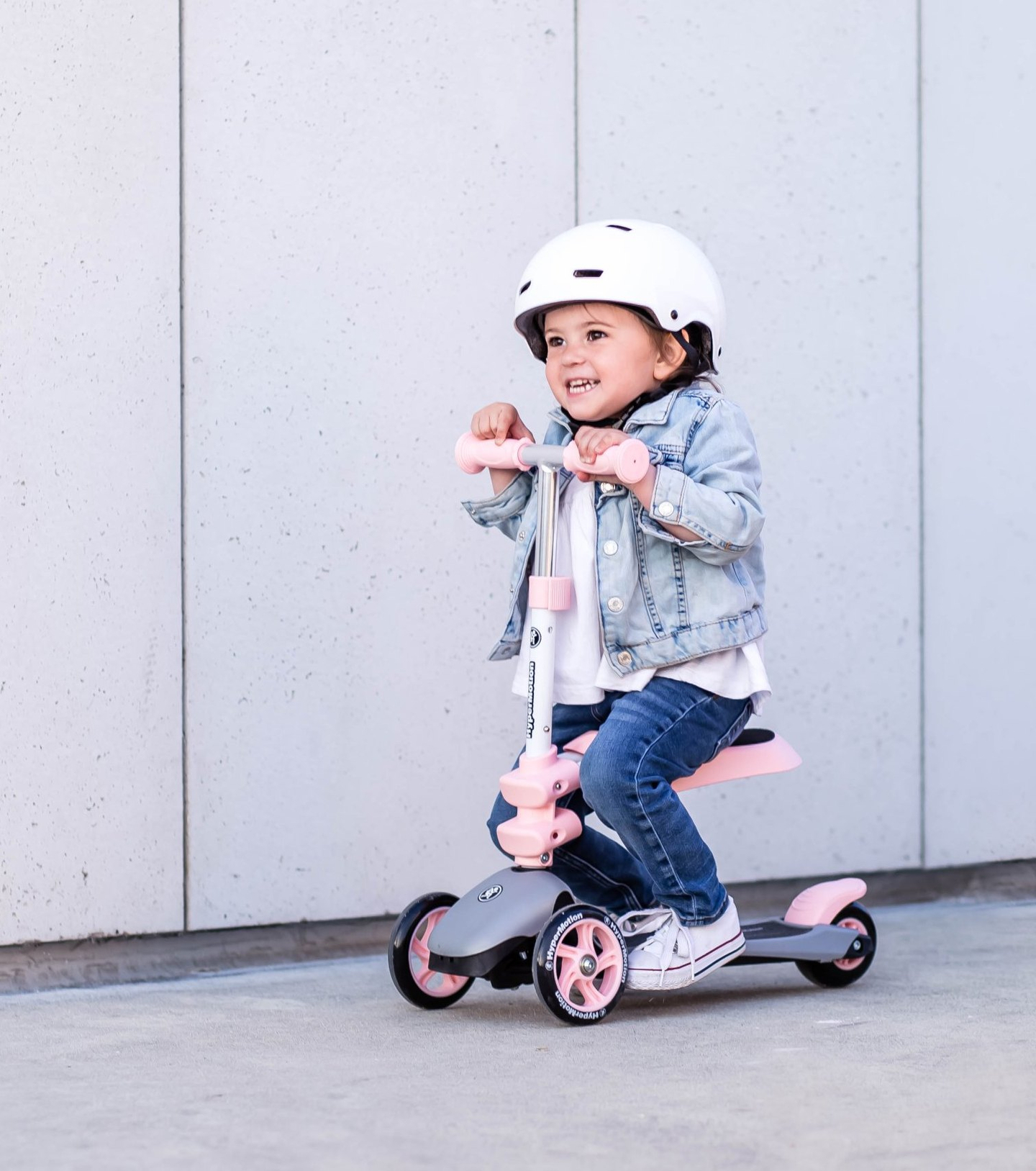 Balančná trojkolka HyperMotion 3in1 - ružová