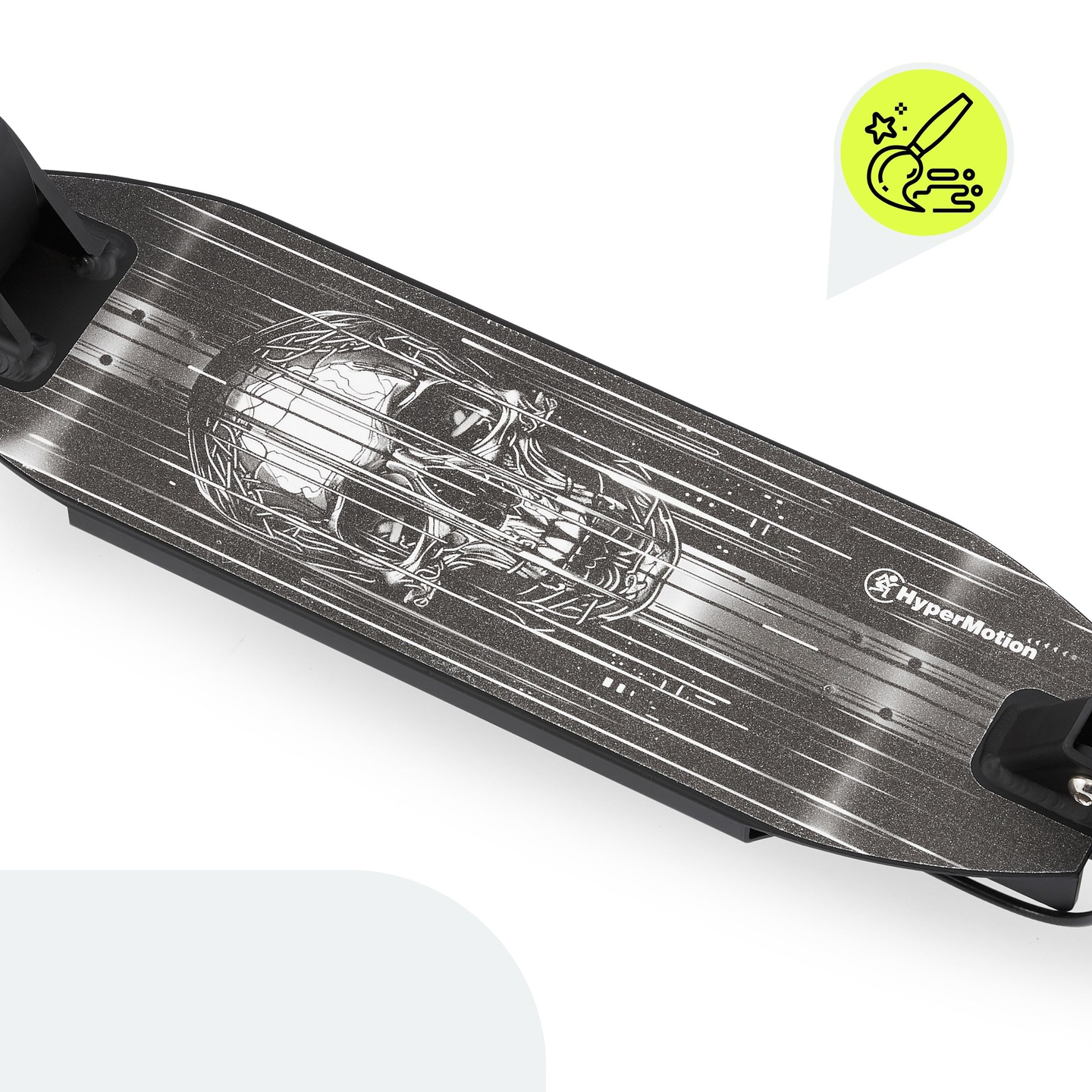 Dvojkolesová kolobežka pre mladých dospelých - s tlmičom - HyperMotion Skyline - čierna, hliník - 100 kg