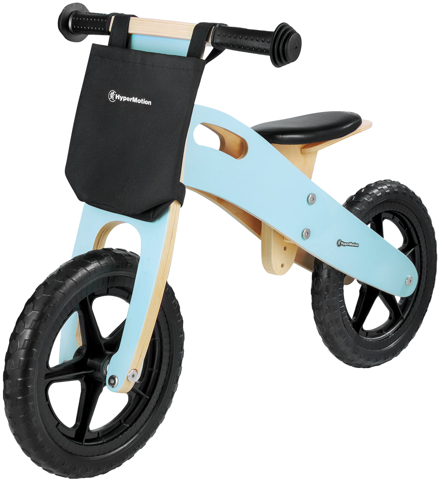 Drevený bicykel HyperMotion LEXI - penové kolesá, superľahký - modrý