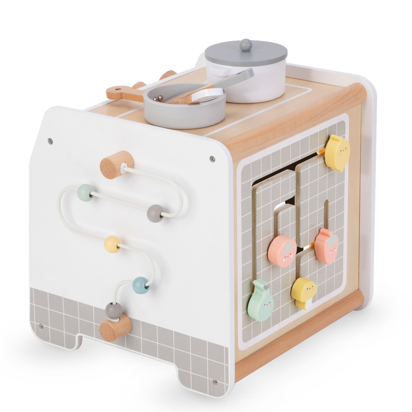 Drevená kuchynka - vzdelávacia kocka