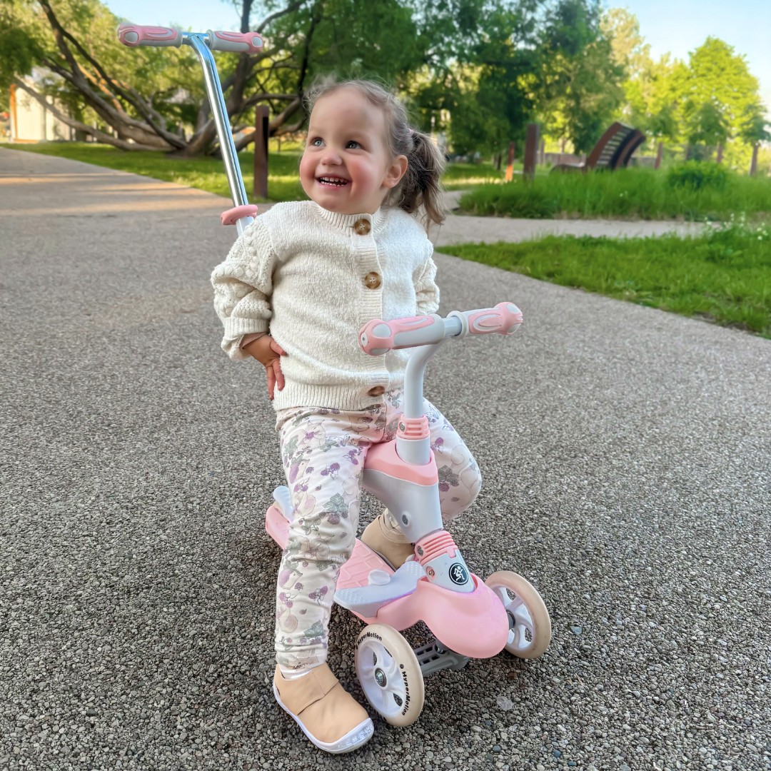 Kolobežka HyperMotion 5in1 - ružová