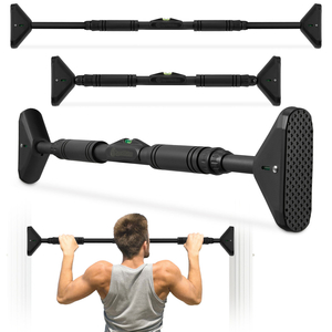 Nastaviteľná hrazda HyperMotion 70–100 cm, 200 kg, čierna