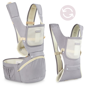 Ergonomické nosítko - AMY 10v1 - 0-36 mesiacov, sivé