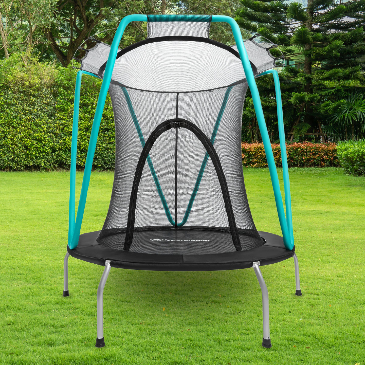 Mint trampolína 137cm s ochrannou sieťou - pre deti 3-8 rokov - pre dom aj záhradu