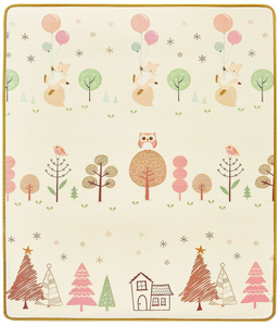 Obojstranná penová podložka XXL - rolka 2 CM (les a cikcaky)