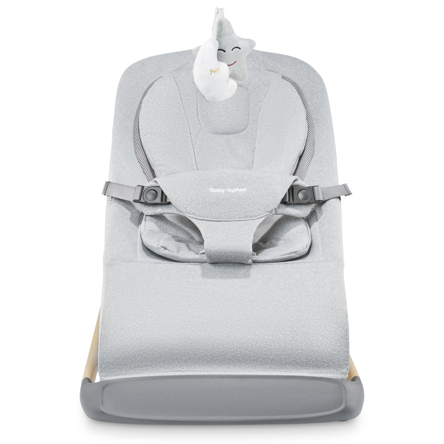 Hojdacie kreslo 2 v 1 Moby-Systém LILY - sivé