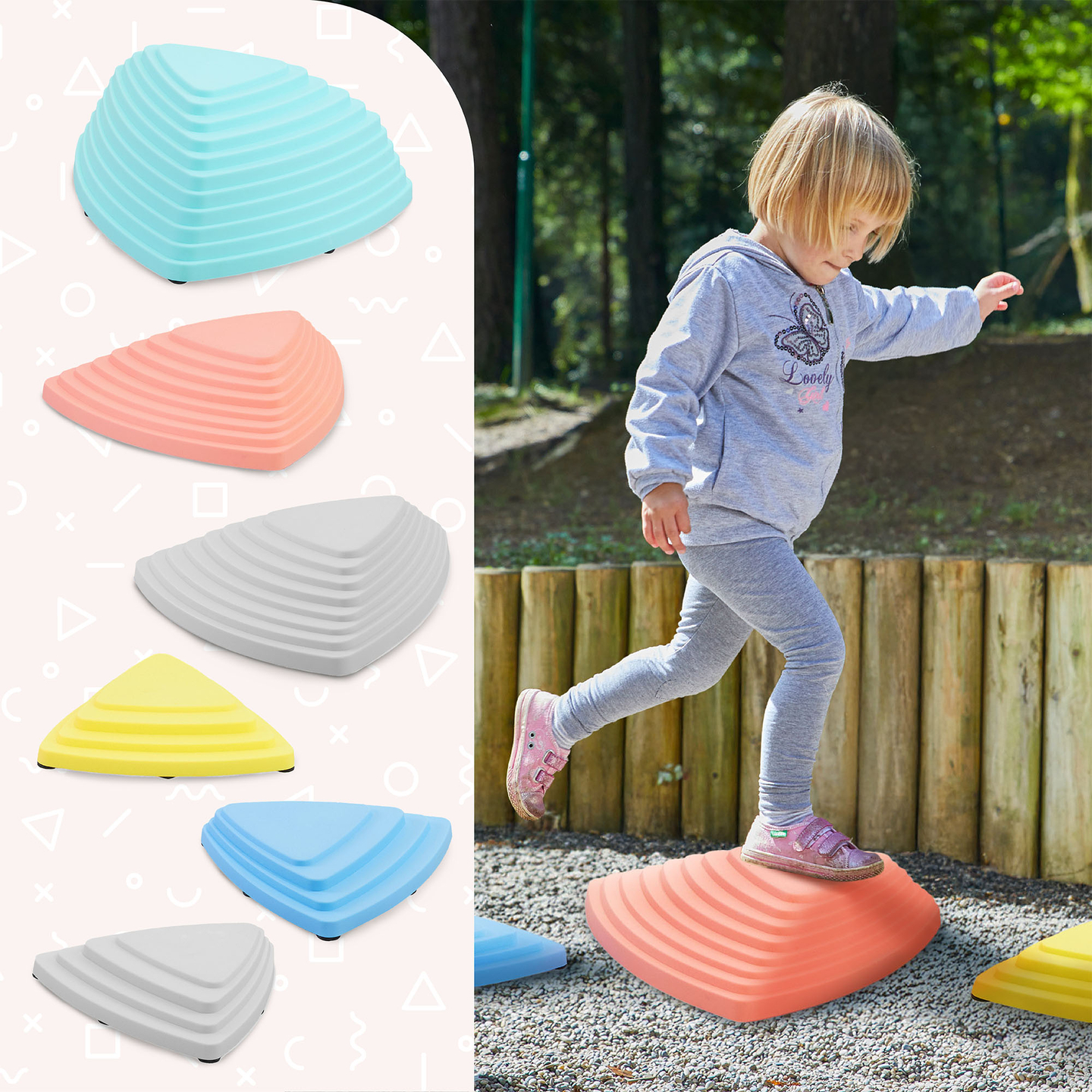 Farebné balančné kamene - 6 kusov