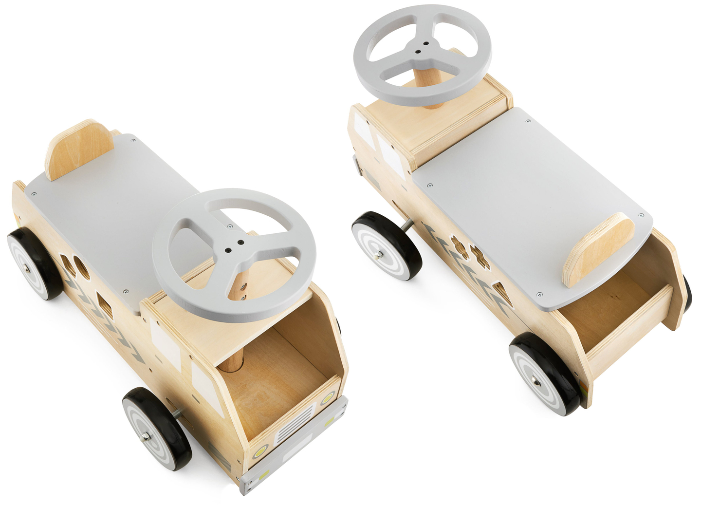 Drevený bicykel, auto, auto s blokmi