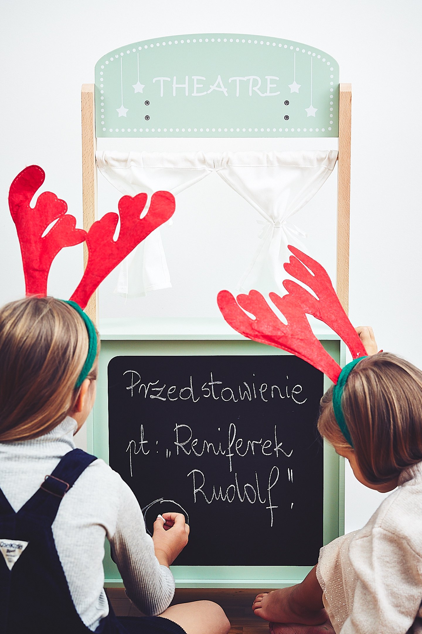 Veľký drevený obchod - stánok a divadlo 2 v 1 s váhou, platobným terminálom, ovocím a zeleninou