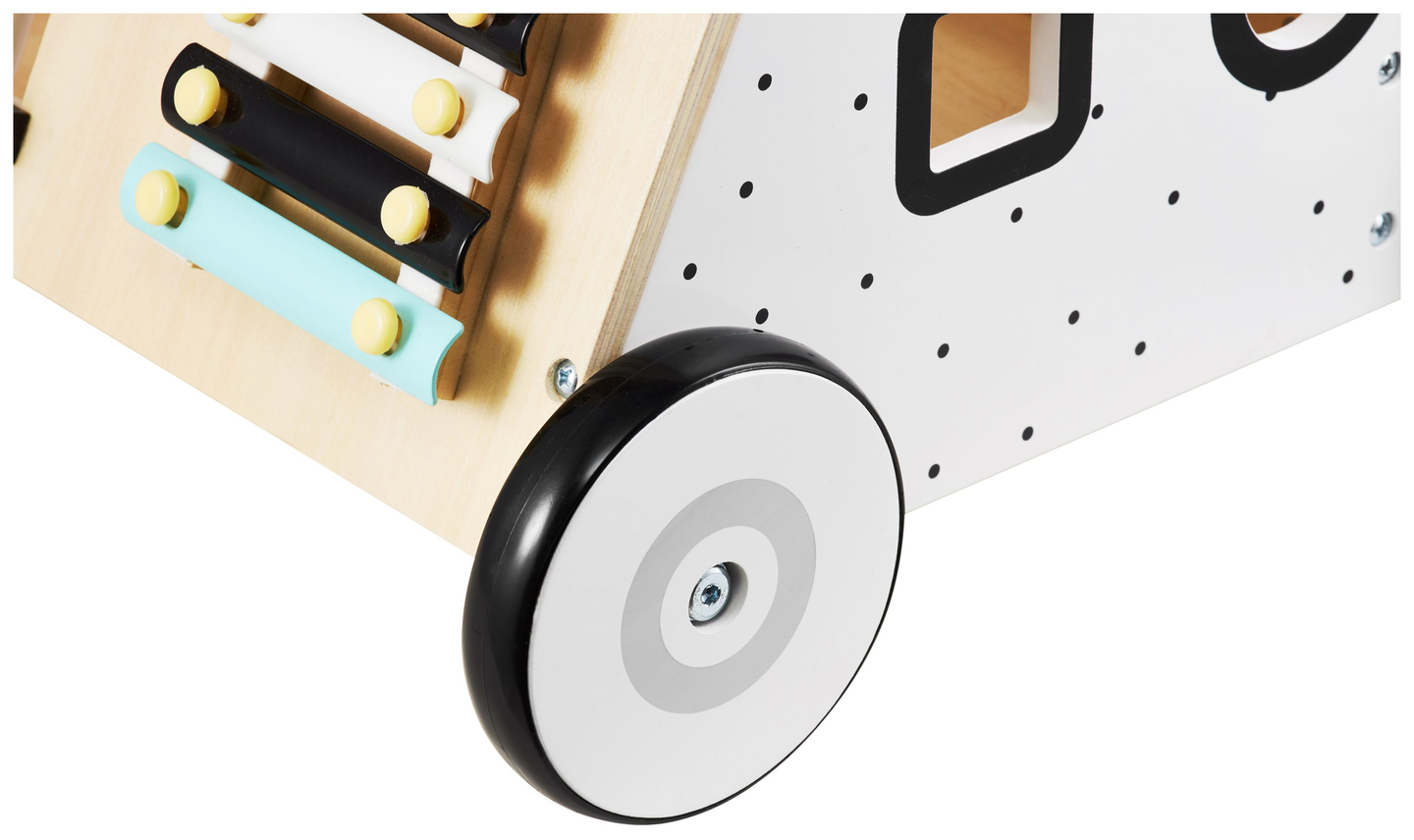 Drevené, vzdelávacie chodítko / kočík - manipulačná doska