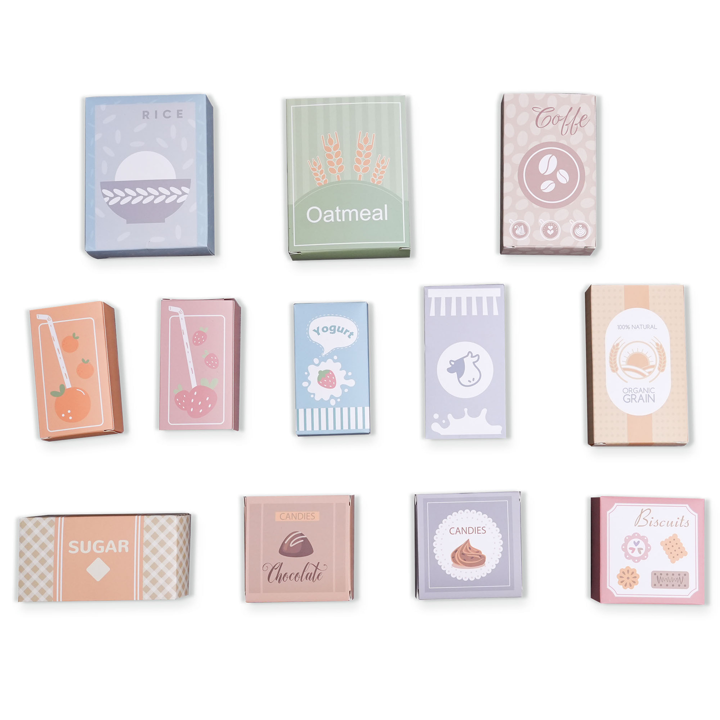 Veľký drevený XXXL obchod pre deti s barom rýchleho občerstvenia - Rohový obchod + Kávovar + Rúra + Chladnička - 106 ac.