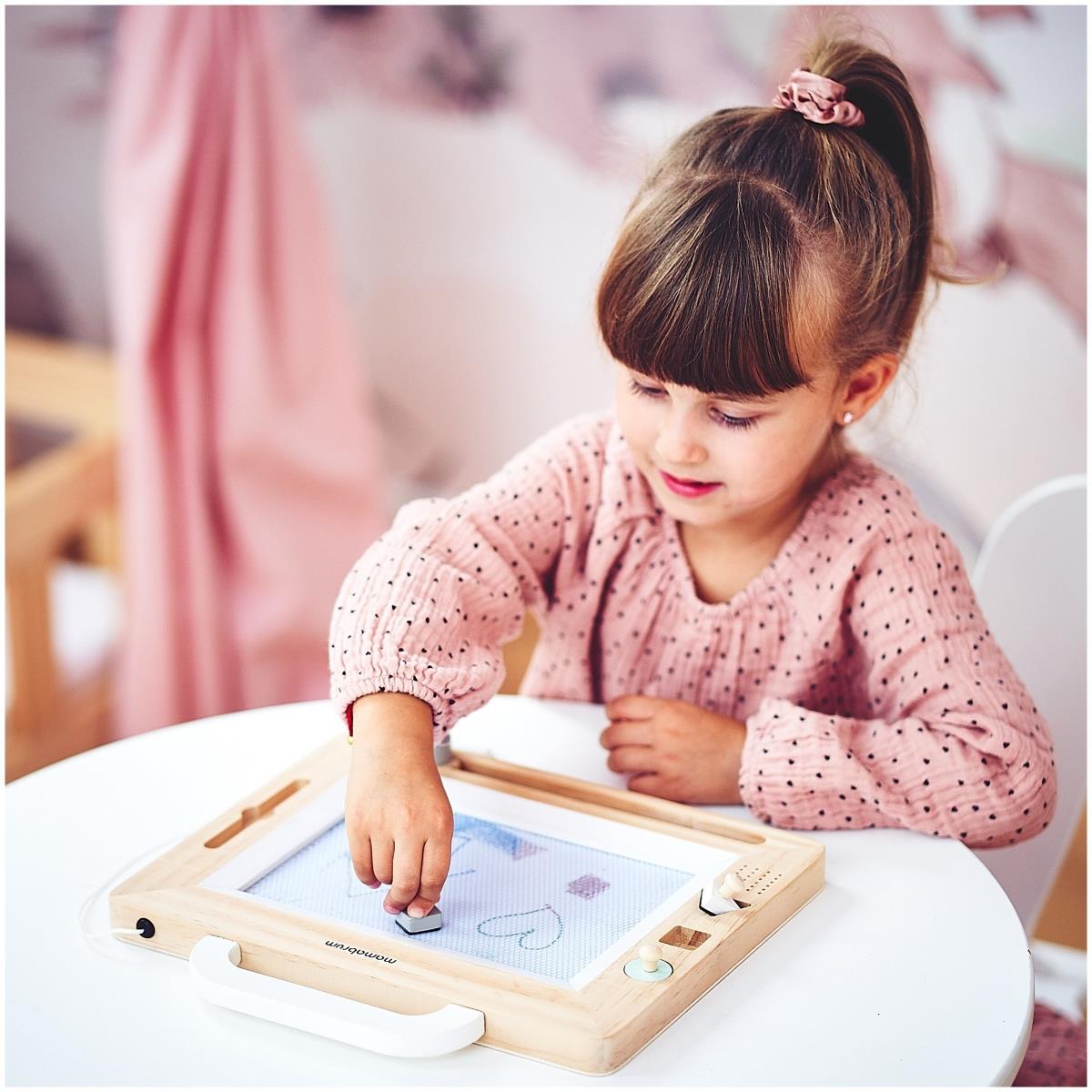 Drevený zošit s pečiatkami - doska na kreslenie