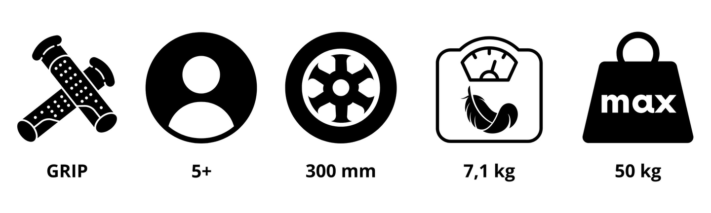 Kolobežka HyperMotion VIVA 12 (30 cm kolieska s čerpadlom) - čierna