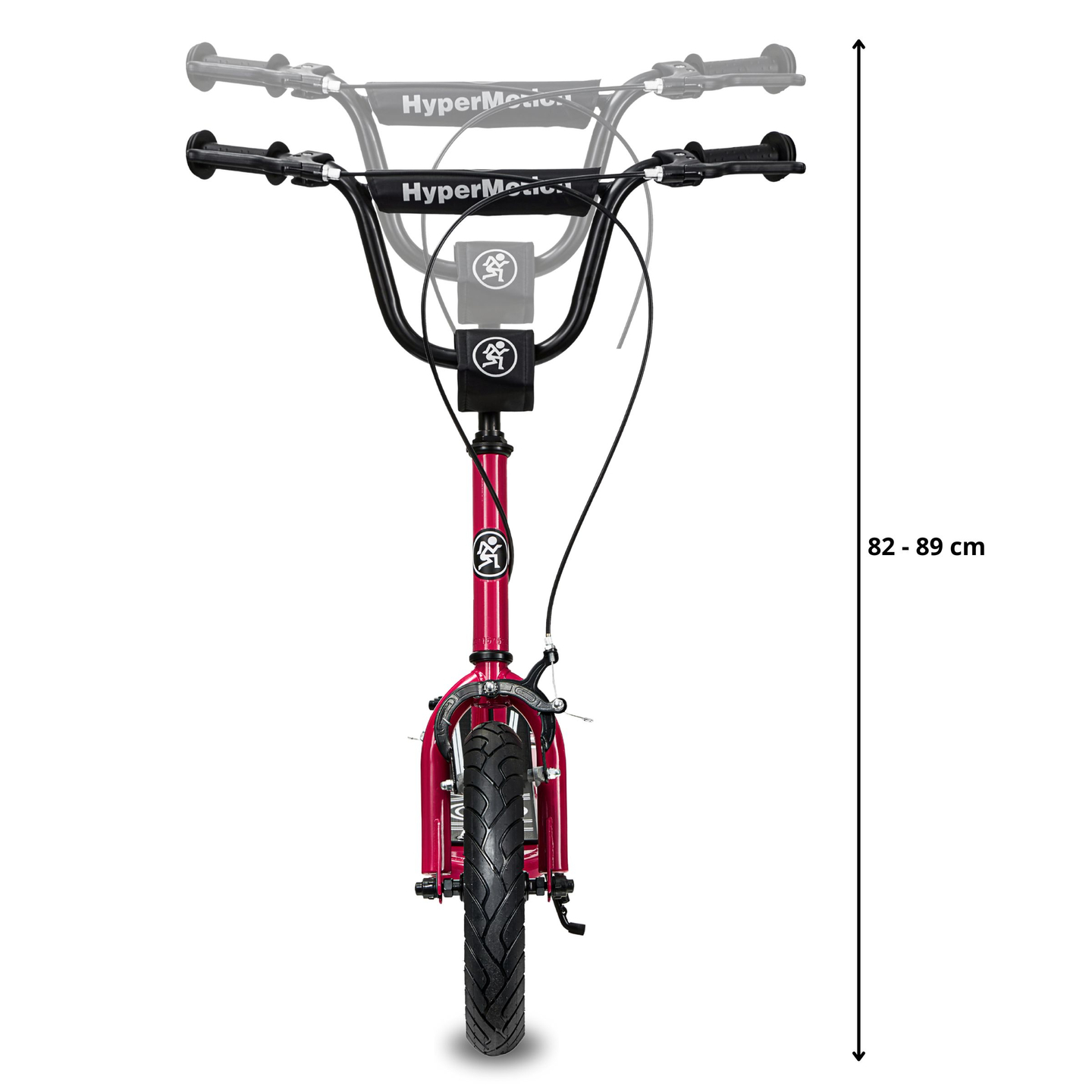 Kolobežka HyperMotion RUBY 12 (30 cm nafukovacie kolesá) - fuchsiová/purpurová