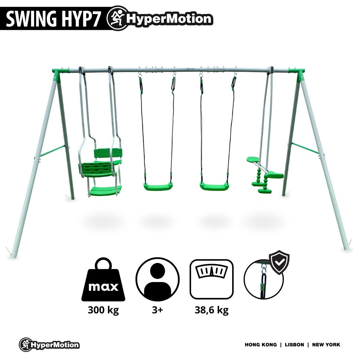6-miestna hojdačka pre deti - záhradné ihrisko