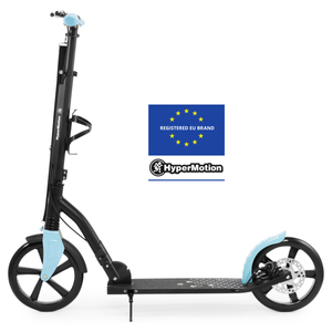 Dvojkolesová mestská kolobežka HONEYBEE Blue HyperMotion 100kg - celohliníková, veľké 250mm kolieska