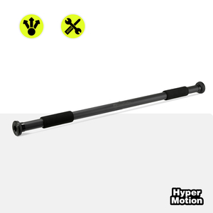 Nastaviteľná hrazda HyperMotion 80-130 cm, 150 kg, čierna