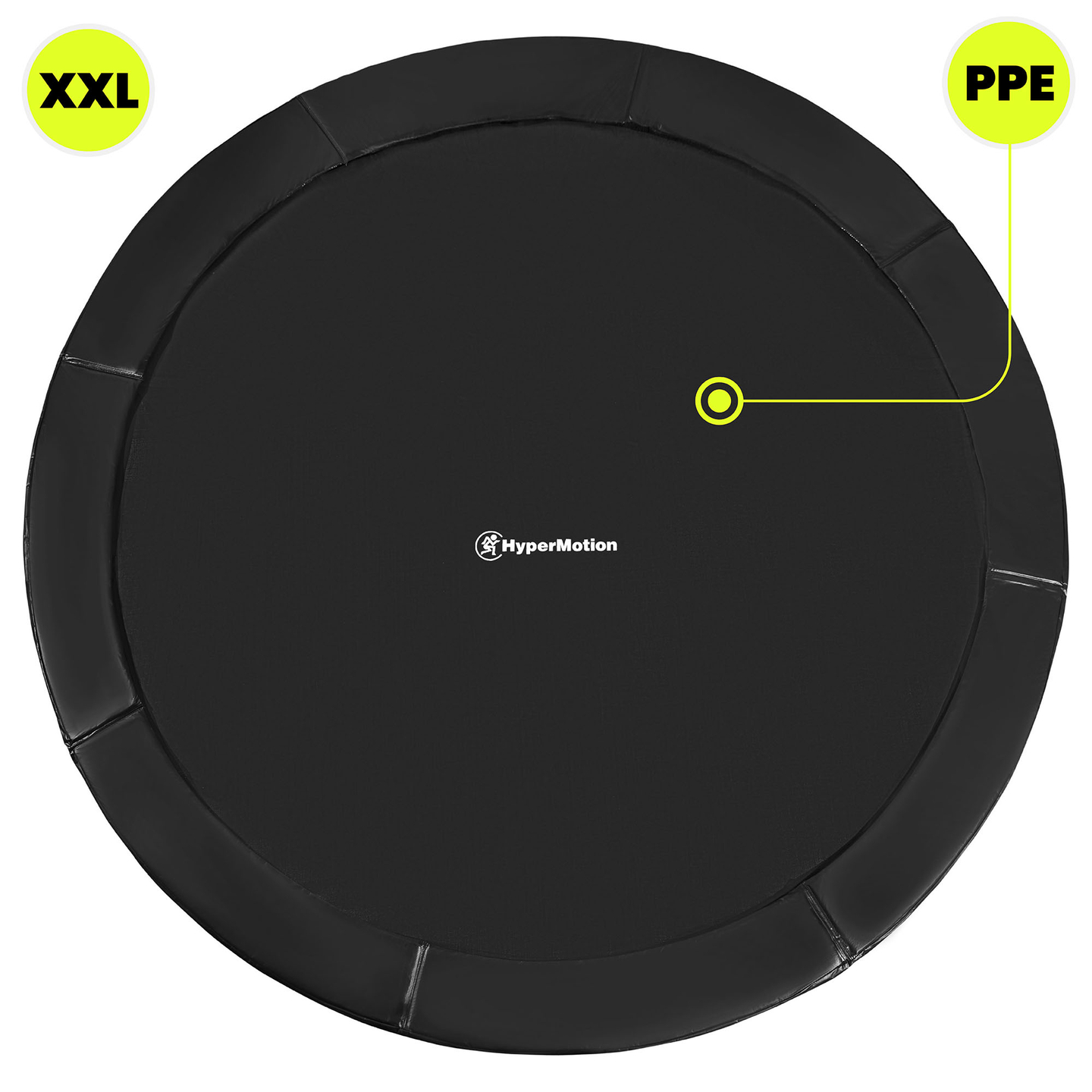 XXL záhradná trampolína pre deti HyperMotion - 366 cm 12FT - s rebríkom a vnútornou sieťou - pre dom a záhradu - max 150 kg