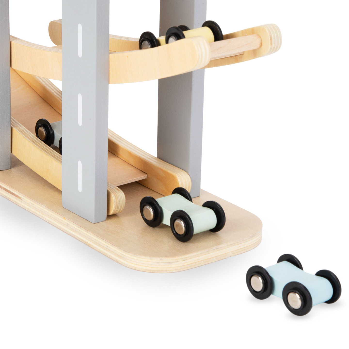 Drevená dráha - šmykľavka pre autíčka - 6 poschodí