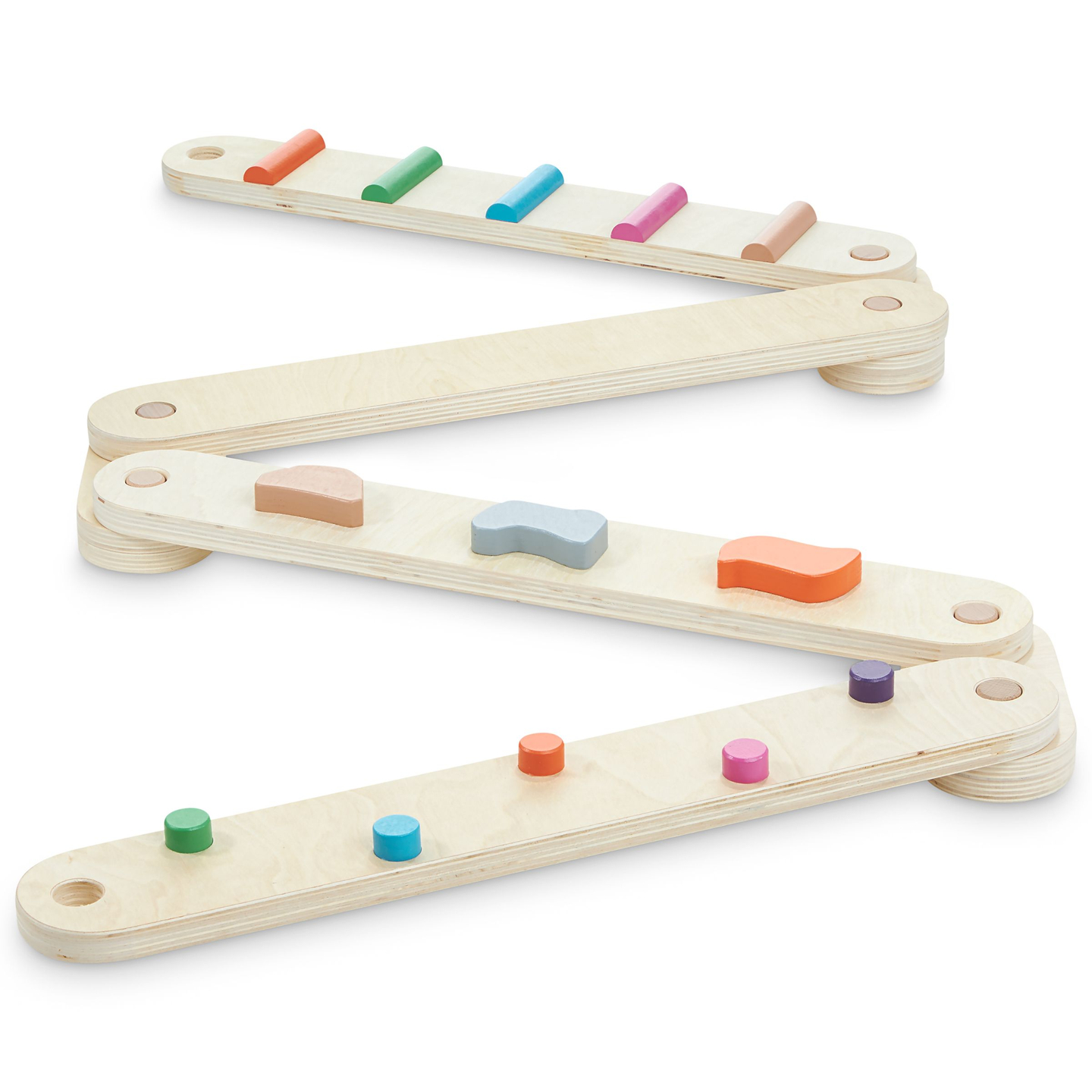 Drevená balančná dráha - zmyslová dráha - 14 prvkov