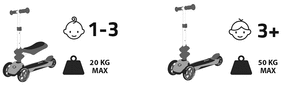 Balančná trojkolka HyperMotion 3in1 - modrá