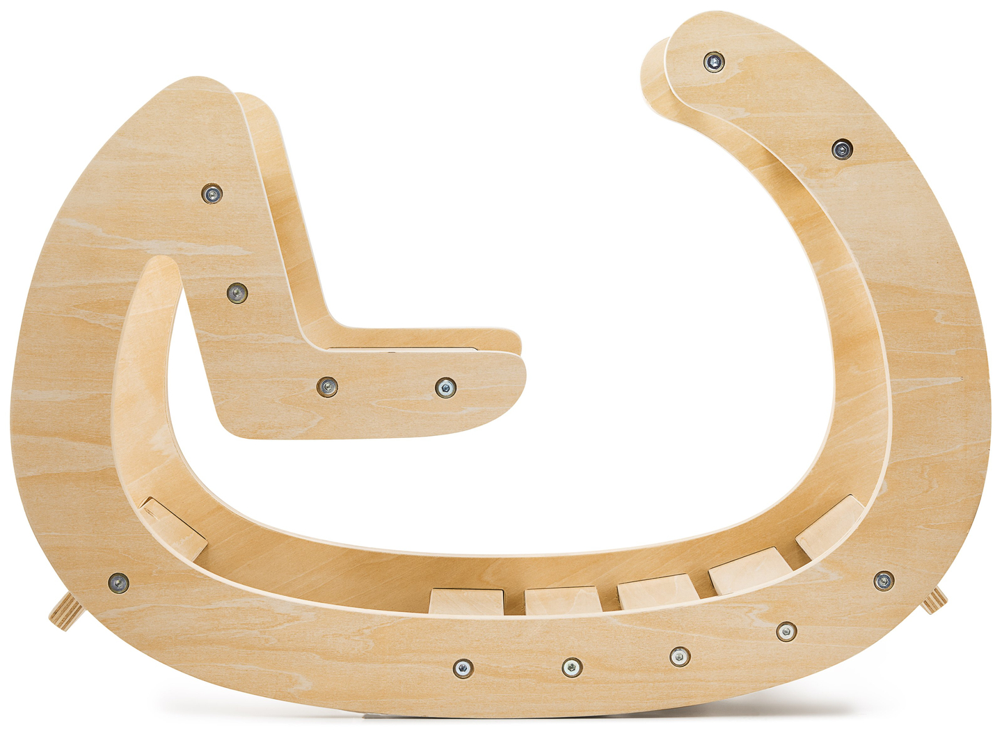 Montessori drevená hojdačka - prírodné drevo - od 12 mesiacov.