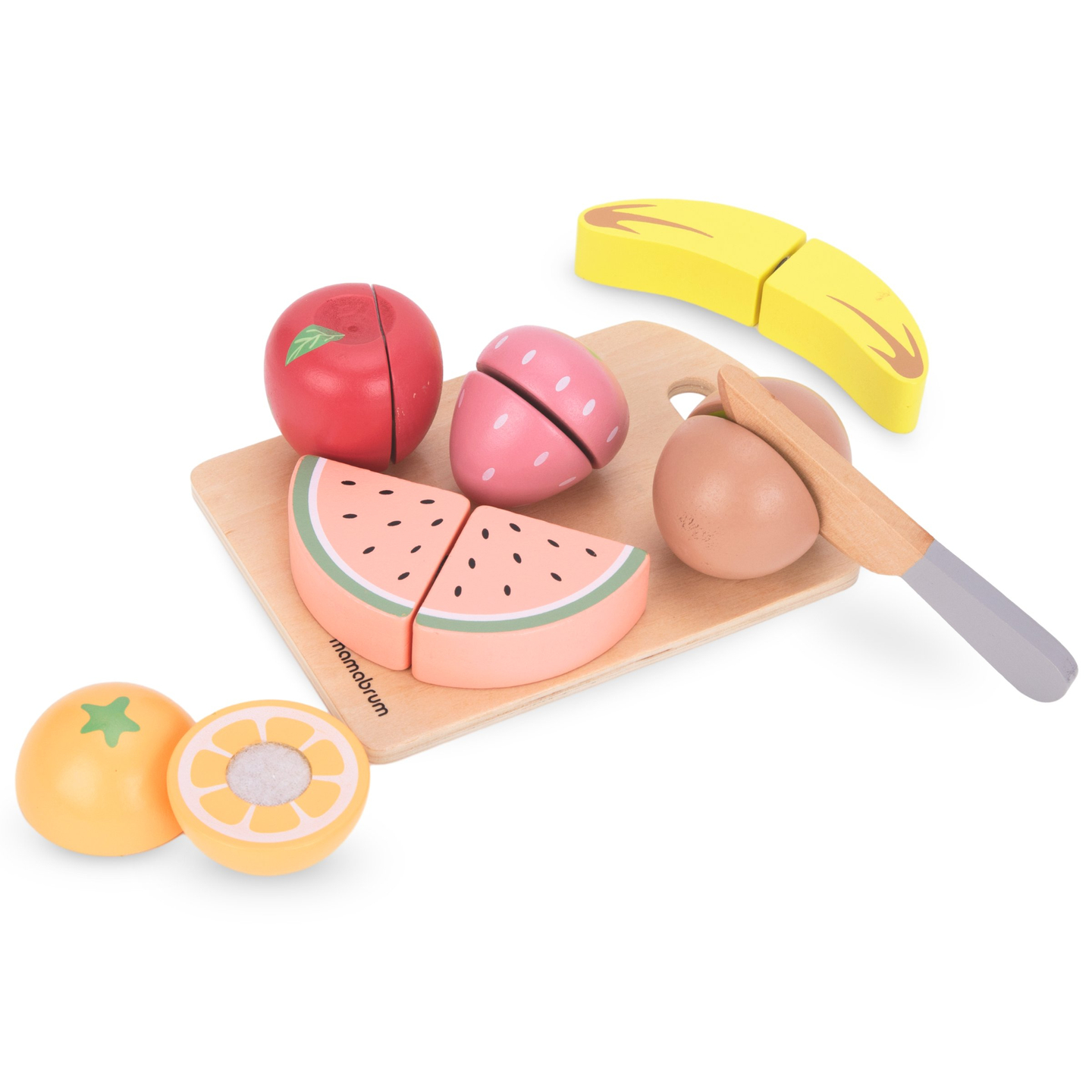 Drevené krájanie ovocia - sada