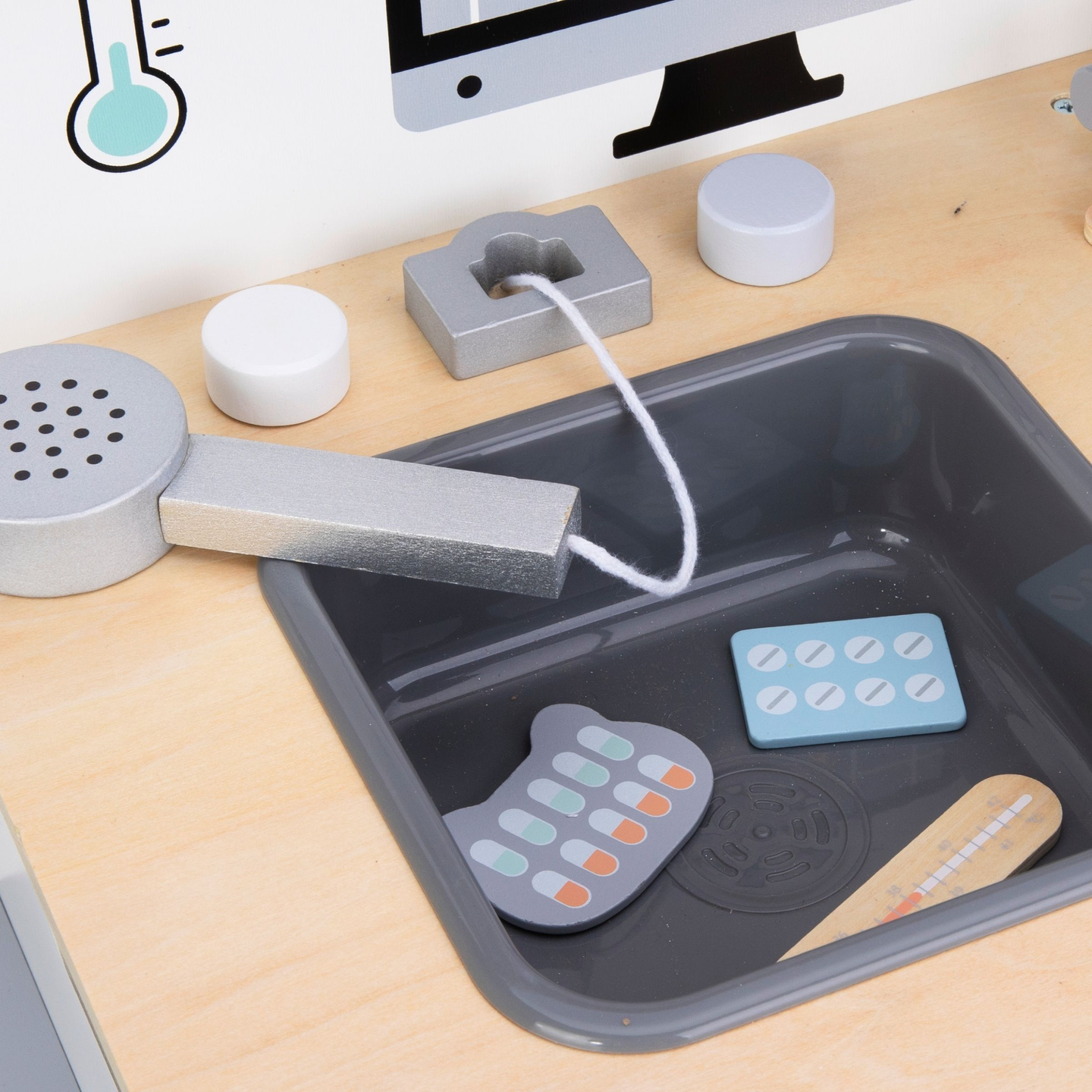 Nemocnica pre zvieratá - drevená súprava