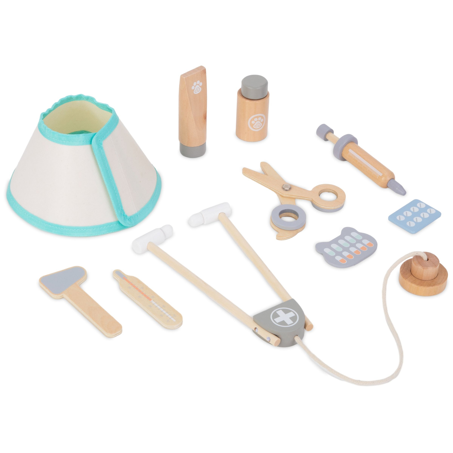 Drevená veterinárna súprava