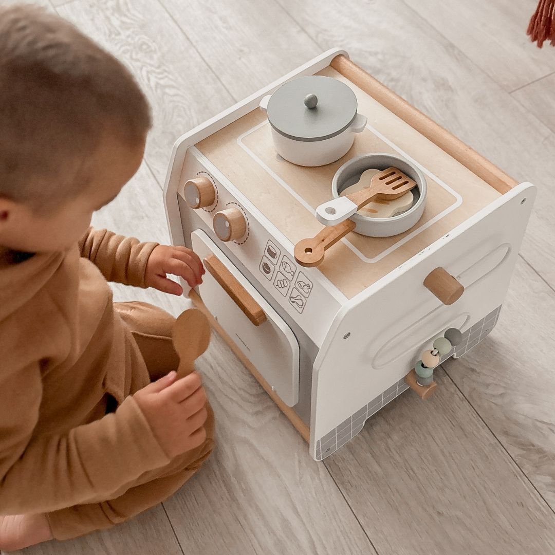 Drevená kuchynka - vzdelávacia kocka