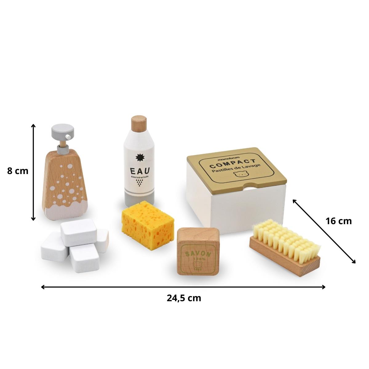 Drevená upratovacia súprava pre deti - 10 kusov