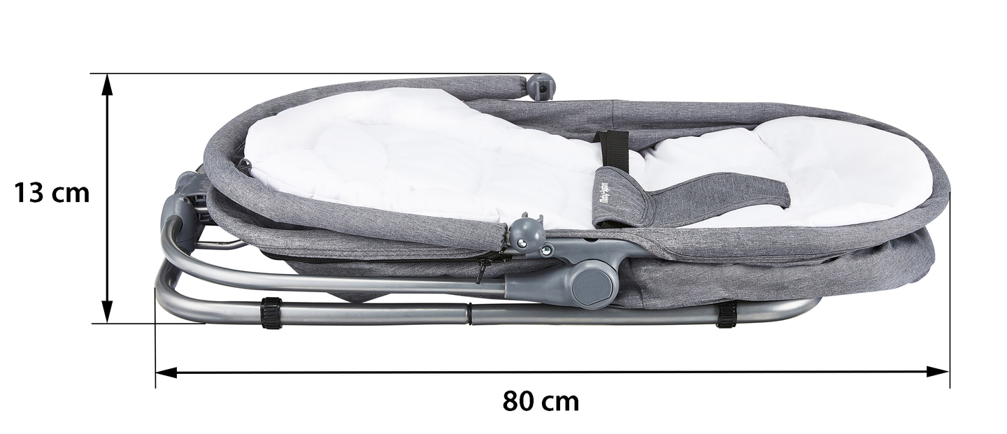 Lehátko + plávacie sedadlo + detská postieľka 3 v 1 - Moby-System MILA