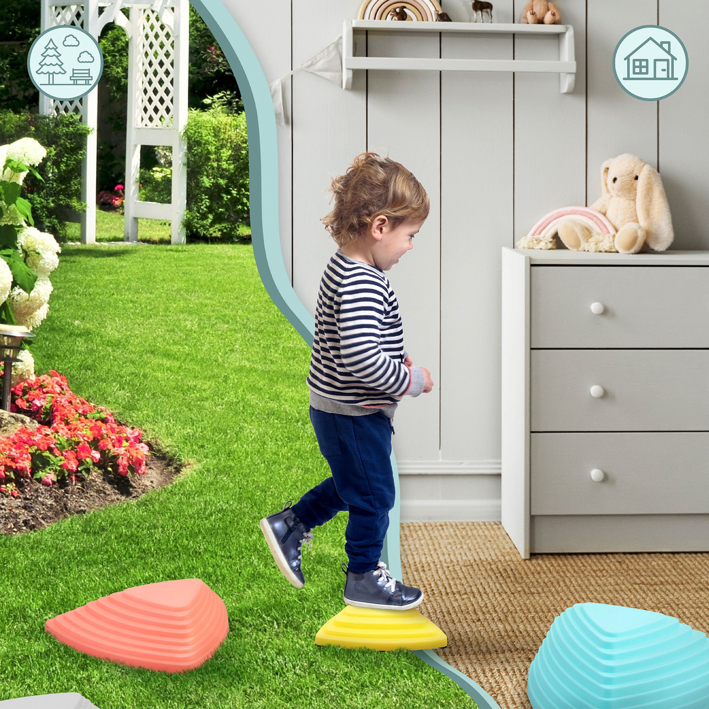 Farebné balančné kamene - 6 kusov