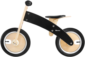 Drevený joggingový bicykel JAMES HyperMotion - nafukovacie kolesá - čierny