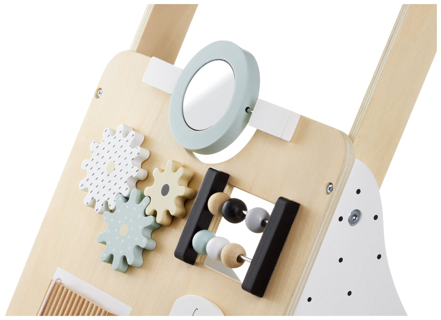 Drevené, vzdelávacie chodítko / kočík - manipulačná doska