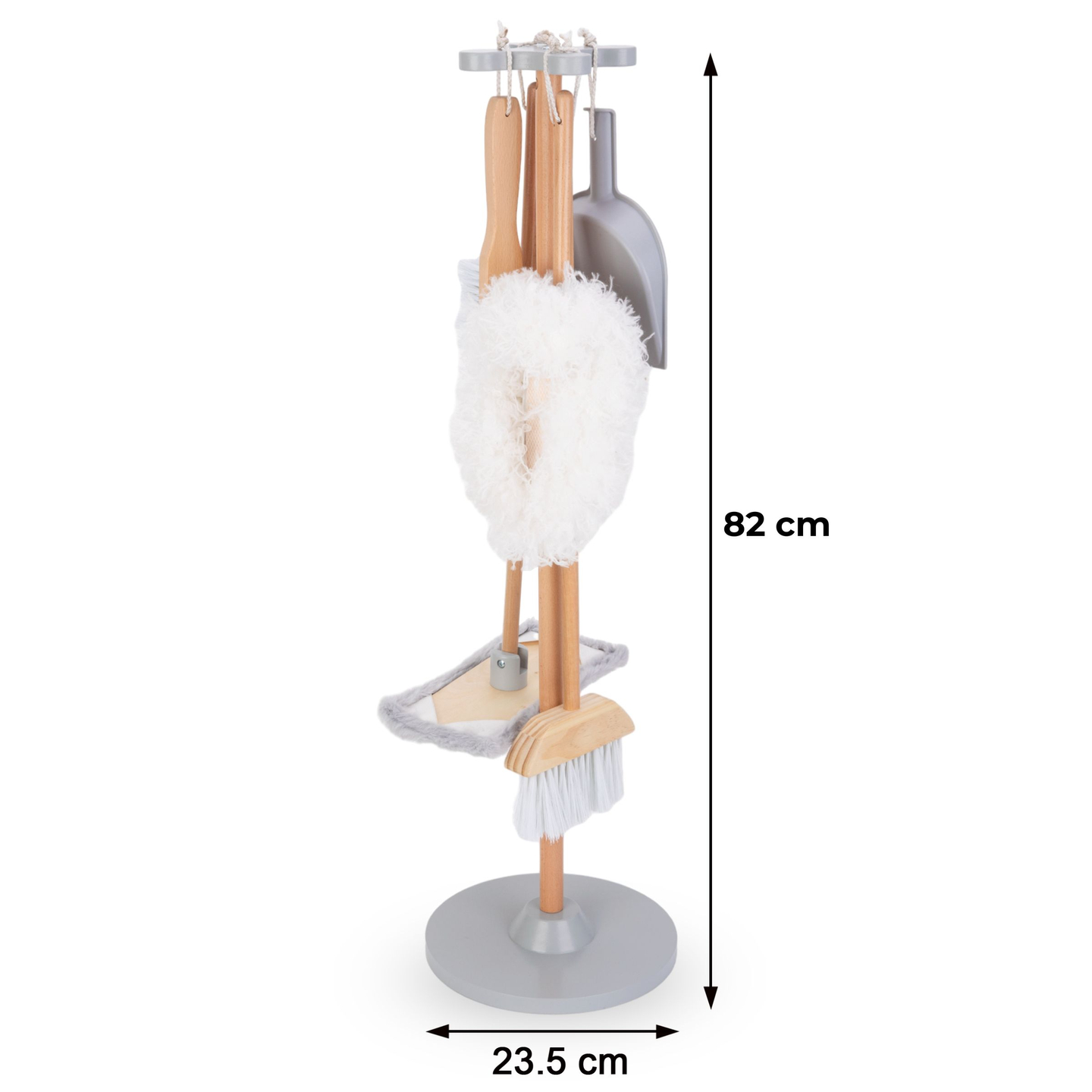 Drevená čistiaca súprava